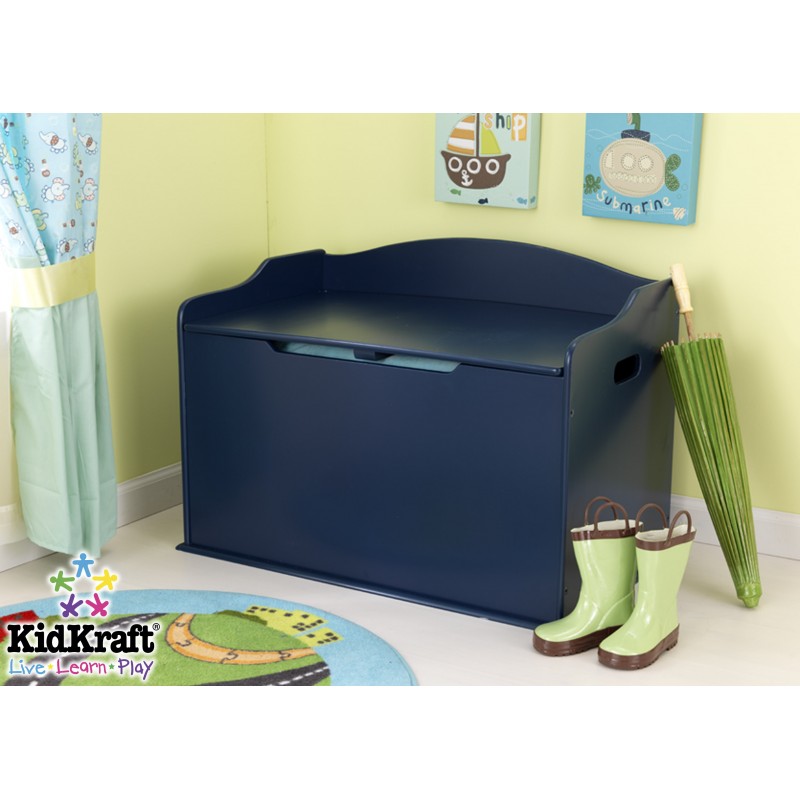 Coffre à jouet en bois 76 x 46 cm 3 coloris + banc - Austin - Kidkraft