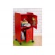 Casier de rangement blanc ou rouge