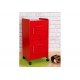 Casier de rangement blanc ou rouge