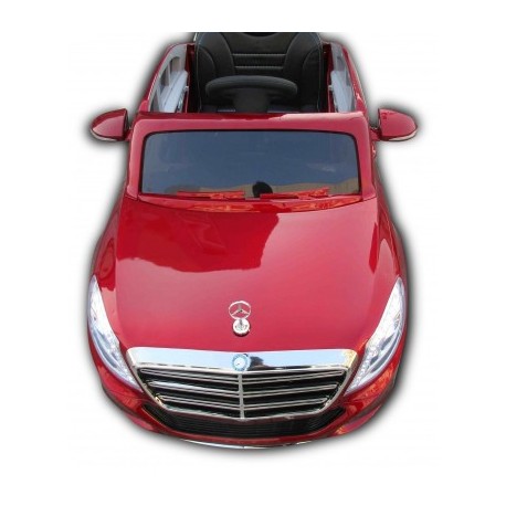 Voiture électrique pour enfant Mercedes Benz S600 rouge, peinture métallique