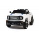 4X4 jeep électrique 2 places 12V blanche portes ouvrantes