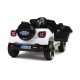 4X4 jeep électrique 2 places 12V blanche portes ouvrantes