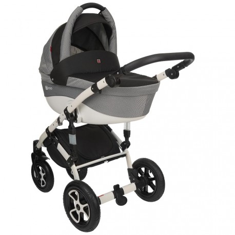 Poussette duo Tirso noir moucheté