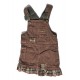 Salopette robe velours choco ou kaki