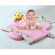 Chancelière Footmuff beige rose hippo babygo