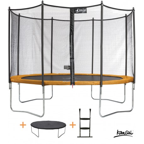 Vroeg kort Vegen trampoline funny pop 360 + échelle