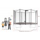Trampoline Funny POP 360 + échelle + couverture
