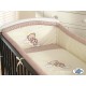 Parure de lit bébé bonne nuit beige marron