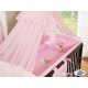 Lit et Parure de lit bébé bonne nuit rose