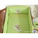 Lit et Parure de lit bébé bonne nuit vert