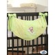 Lit et Parure de lit bébé bonne nuit vert