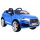 Voiture électrique pour enfant Audi Q7 métallisée bleue