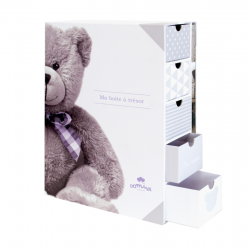 Coffret boite à souvenirs et journal de naissance my Little Bear