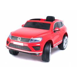 voiture électrique Touareg Volkswagen rouge