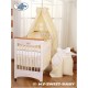 Parure de lit bébé prince ou princesse crème