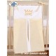 Parure de lit bébé prince ou princesse crème