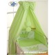 Lit et Parure de lit bébé prince ou princesse vert