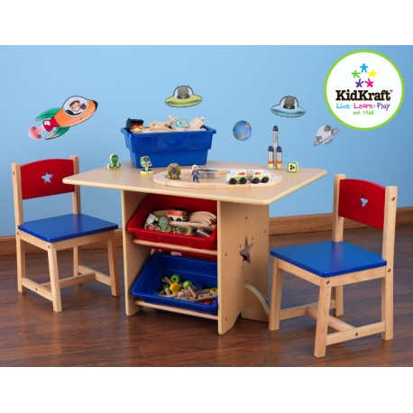 Ensemble table pour enfant et ses 2 chaises étoile