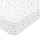 Drap housse en mousseline flocon l'ourson pour lit bébé
