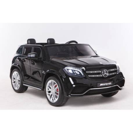 Voiture électrique pour enfant Mercedes Benz GLS 63 deux places métallisée noire