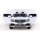 Voiture électrique pour enfant Mercedes Benz GLS 63 deux places métallisée blanche