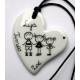 Bijou pendentif personnalisé coeur 4 personnages