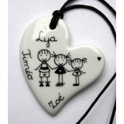 Bijou pendentif personnalisé coeur