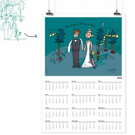calendrier poster personnalisée