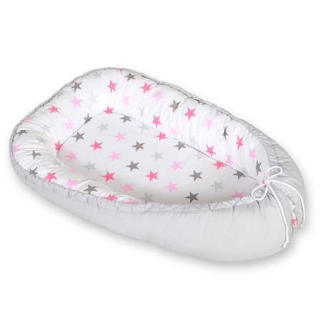 Réducteur de lit bébé stars pink