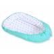 Réducteur de lit bébé dots mint