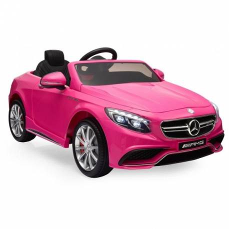 Mercedes Benz S63 voiture électrique pour enfants rose +