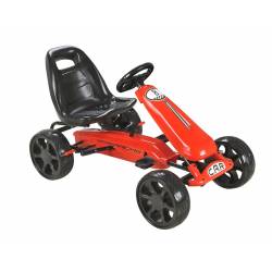 Karting pour enfant à pédales rose