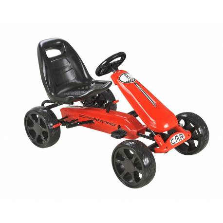 Karting pour enfant à pédales rouge