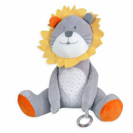 Grande peluche lion 56 cm collection fanfan et léo