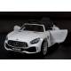 Voiture électrique pour enfant Mercedes Benz GTR blanche