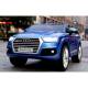 Voiture électrique pour enfant Audi Q7 S Line peinture bleue- pack luxe