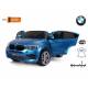 voiture électrique pour enfant BMW X6 M métallisée bleue, siège cuir