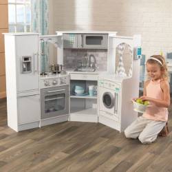 Cuisine enfant en bois Ultimate Corner Play Kitchen avec sons et lumières