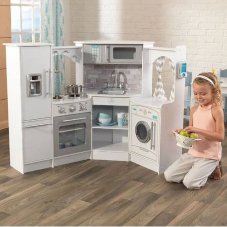 Cuisine enfant en bois Ultimate Corner Play Kitchen avec sons et lumières