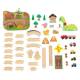 Circuit de trains en bois Bucket Dinosaure