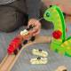 Circuit de trains en bois Bucket Dinosaure