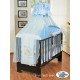 Lit et Parure de lit bébé teddy bear bleu