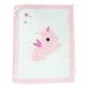 Couverture microdoux Jolly la licorne de Domiva