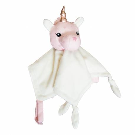 Doudou plat Jolly la licorne