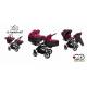 Poussette duo ou trio pour triplés Trippy premium prune