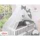 Parure de lit bébé deux coeurs gris anthracite