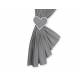 Parure de lit bébé deux coeurs gris anthracite