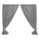 Parure de lit bébé deux coeurs gris anthracite