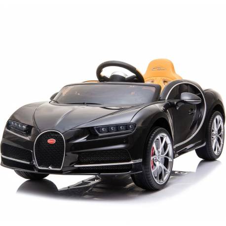 Voiture électrique Bugatti Chiron noire pour enfant