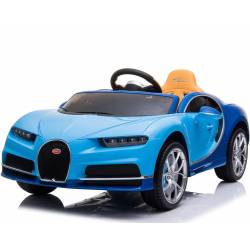 Voiture électrique Bugatti Chiron bleue pour enfant